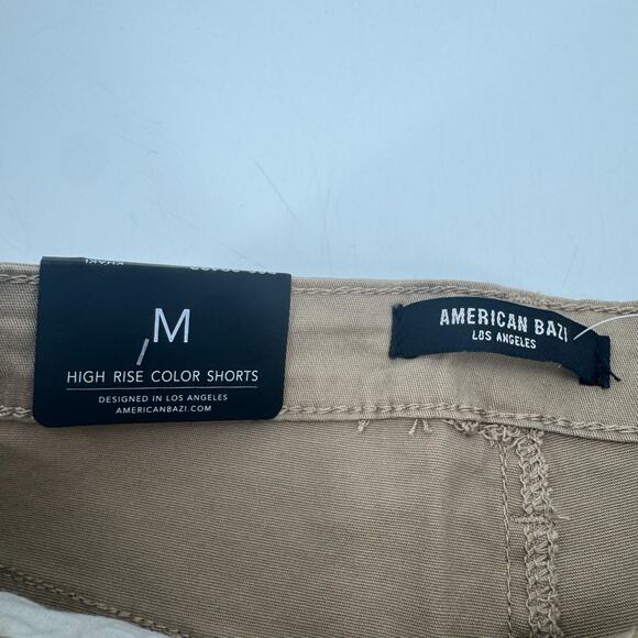 NWT American Bazi Tan Color High rise shorts - Picture 4 of 5